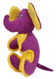 Cartoon Funimal Plush Animal Squeak Chew Tug Dog Toy (Color: Purple)
