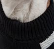 Dog Patterned Stripe Fashion Ribbed Turtle Neck Pet Sweater