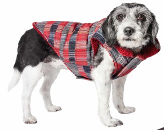 Scotty' Tartan Classical Plaided Insulated Dog Coat Jacket (Size: Large)