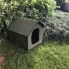 Portable Soft Dog House Cat House, Outdoor Waterproof Windproof Rainproof Dog Pet House, Foldable Semi Enclosed Pet Puppy House