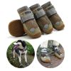 Pet Non-Skid Booties, Waterproof Socks Breathable Non-Slip with 3m Reflective Adjustable Strap (4PCS/Set) Paw Protector