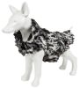 Luxe 'Paw Dropping' Designer Gray-Scale Tiger Pattern Mink Fur Dog Coat Jacket