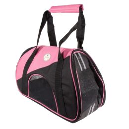Airline Approved Zip-N-Go Contoured Pet Carrier (Color: Pink)