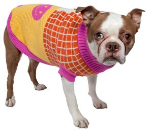 Lovable-Bark Heavy Knit Ribbed Fashion Pet Sweater (Size: Small)