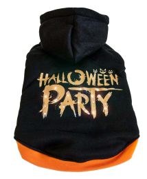 LED Lighting Halloween Party Hooded Sweater Pet Costume (Size: Medium)