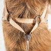 Luxe 'Furracious' 2-In-1 Mesh Reversed Adjustable Dog Harness-Leash W/ Removable Fur Collar