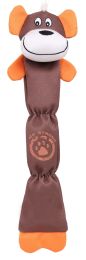 Extra Long Dura-Chew Reinforce Stitched Durable Water Resistant Plush Chew Tugging Dog Toy (Color: Brown)