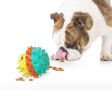 Pet Chew Toy Interactive Treat Toy Squeaky Bounce Toy with Rope for Aggressive Dog Chewers